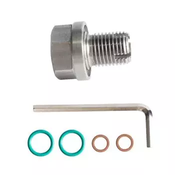 Комплект для ремонта резьбы масляного поддона с самонарезающей пробкой увеличенного размера Piggyback из нержавеющей стали M12.1-1.25/1.5/1.75 M16 M18x15 мм CHINA