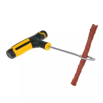 Комплект для ремонта шин, 15 шт. Комплект заглушек для ремонта проколов и заплаток для проколов шин, для автомобилей, мотоциклов, 10pcs чёрный