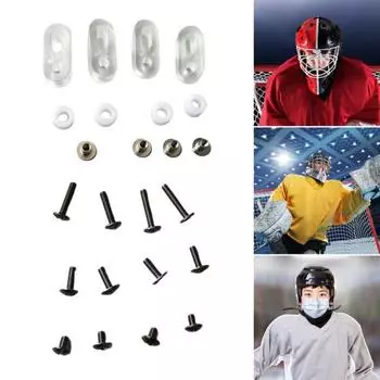 Комплект для ремонта шлема Футбольный хоккейный шлем Ремонтные детали Универсальная защитная маска Спорт