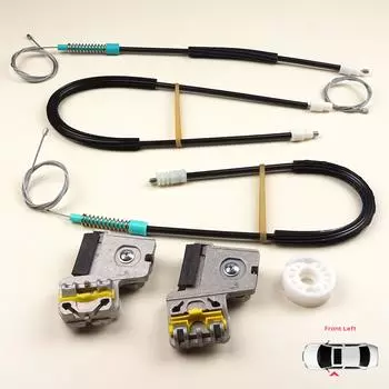 Комплект для ремонта стеклоподъемника BWR382 передняя левая дверь для Peugeot 607 1999-2010 с металлическим кронштейном