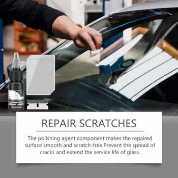 Комплект для ремонта трещин на лобовом стекле автомобиля Экологичный Быстродействующий Эффективный Восстанавливает Прозрачность Легкий Портативный Автомобильный