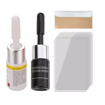 Комплект для ремонта трещин на лобовом стекле, инструмент для жидкого ремонта оконного стекла, эффективный, простой в использовании, жидкость для ремонта автомобилей, наполнитель для стекол, инструмент для лобового стекла автомобиля белый