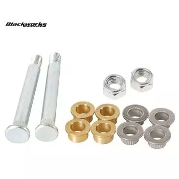 Комплект для ремонта втулки шарнира передней двери автомобиля, 2 стопорных гайки для втулки шарнира двери для Ford Mustang Mercury 1994-2004