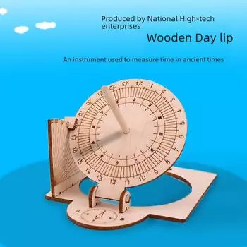 Комплект для самостоятельного изготовления деревянных солнечных часов: Самодельная модель научного эксперимента для исследования времени. Consult Customer Service