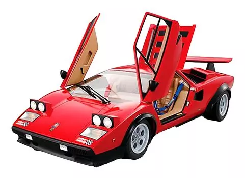 Комплект для сборки Lamborghini Countach LP500S 518 мм из АБС-пластика масштаба DeAgostini, масштаб 1/8, приблизительно. литье под давлением и