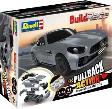 Комплект для сборки Mercedes Benz AMG GTR серого цвета с немецкой кодировкой 23152 1/43