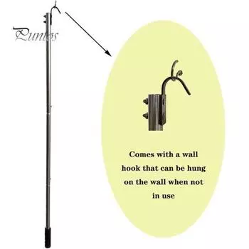 Комплект для системы вытягивания лестницы с удлинителем из нержавеющей стали, простая сборка, многоразовая система вытягивания для чердака, набор крюков для замены серебряный