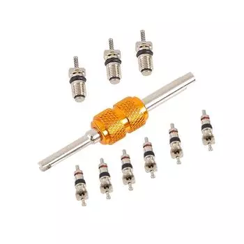 Комплект для снятия клапана для обслуживания системы кондиционирования воздуха R134A, ударопрочный, антикоррозионный клапан для обслуживания системы кондиционирования воздуха CHINA