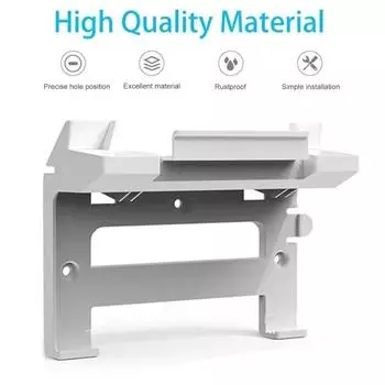 Комплект для спутникового интернета с креплением на маршрутизаторе, высокая устойчивость, простая установка, экономия места, настенный кронштейн для маршрутизатора Starlink Gen 3 белый