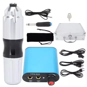 Комплект для тату-машинки Комплект для тату-машинки Профессиональная ручка для татуировок Блок питания Педаль для тату-мастеров 90 US Plug