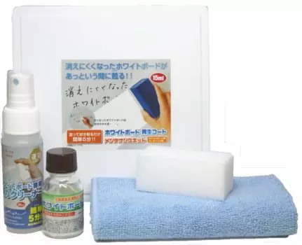 Комплект для ухода за восстанавливаемым покрытием белой доски (включает в себя очиститель)
