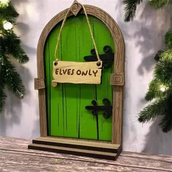 Комплект для украшения дома на Рождество с микродверью и номером ландшафта