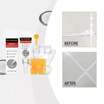 Комплект для украшения швов плитки Комплект для украшения швов плитки из латекса с защитой от плесени и водонепроницаемый One Size