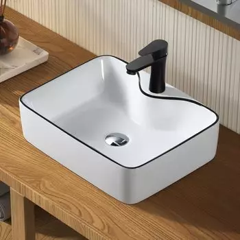 Комплект для умывальника LUYI Black Line 405310135 мм белый