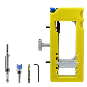 Комплект для установки дверных петель, прочный шаблон для фрезеровки дверных петель, монтажное приспособление для дверных петель, фрезер для установки дверных петель 1pc