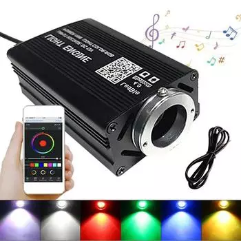 Комплект для установки на потолок со звездами из оптоволокна, приложение с пультом дистанционного управления музыкой, 12 В, звезды на крыше автомобиля, оптоволоконный потолок со звездами, декоративная атмосфера