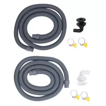 Комплект для установки трюмного насоса 750GPH, устойчив к высокому давлению, диаметр 0,75 дюйма. Шланг трюмного насоса длиной 6,56 футов с 9 Black