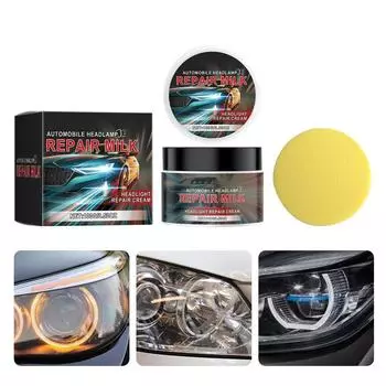 Комплект для восстановления фар Прозрачное покрытие для фар Очиститель фар Комплект для полировки фар Восстановление фар автомобиля CHINA