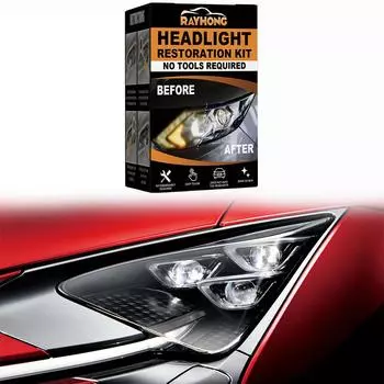 Комплект для восстановления керамических фар Clean Yellow Haze Scratch Off Headlight Cleaner Restorator Kit для автомобильных задних фар CHINA