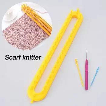 Комплект для вязания шарфов, доска для вязания своими руками, плотная вязальная машина, подходящая для шарфа, свитера, шали, одеяла