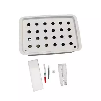 Комплект для выращивания гидропоники в помещении, 24 отверстия, набор для рассады, овощей, выращивания растений, ящик для выращивания