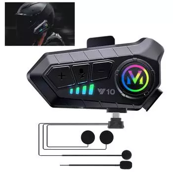 Комплект для вызова телефона, гарнитура для шлема, водонепроницаемые наушники 1000 мАч, музыкальный плеер, динамик, беспроводные наушники, интеллектуальное шумоподавление, гарнитура BT 5.3 Soft Microphone