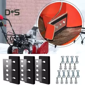 Комплект для замены крыльчатки снегоочистителя с болтами и стопорными гайками. Легко устанавливаемая крыльчатка снегоочистителя. Комплект самостопорящихся винтов из нержавеющей стали. A