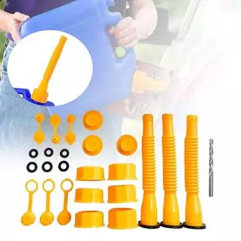 Комплект для замены насадки газового баллона, конструкция, препятствующая переливу, более толстая резиновая прокладка, длина шланга 8,1 дюйма красный