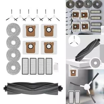 Комплект для замены пылесоса, роликовая щетка, фильтр, салфетка для швабры, аксессуары, запасные части для Dreame L20 Ultra, полные аксессуары CHINA