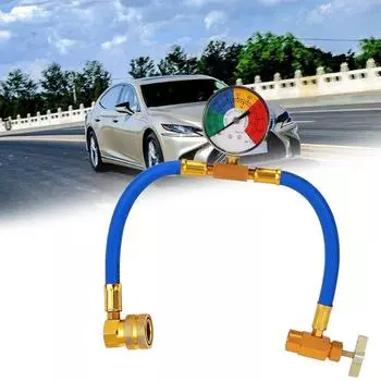 Комплект для заправки хладагента R134A 134A Автомобильный кондиционер Шланг Con Заправка Манометры Заправка R12 Газом 30Lb Линия Наполнителя Герметика