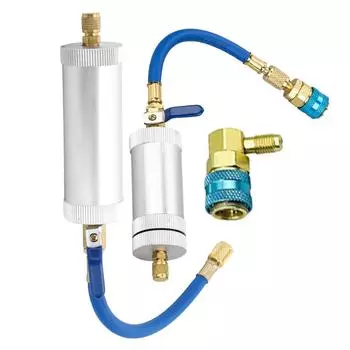 Комплект для заправки холодильника Быстроразъемное соединение Шланг для заправки Дозирующий клапан Комплект шлангов для заправки кондиционера Инструмент для заправки хладагентом Зарядка кондиционера