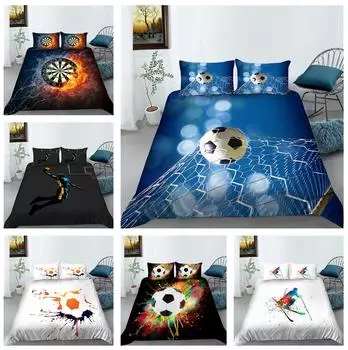 Комплект домашнего постельного белья со спортивным пуховым одеялом и наволочкой с принтом, полноразмерное украшение для дома в Австралии, ЕС и США Baby 100x135cm