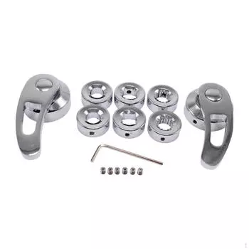 Комплект дверных ручек Аксессуары Запасные части Износостойкие Практичные Простая установка Замена серебряный