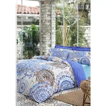 Комплект двойного атласного пододеяльника zdilek Majolica