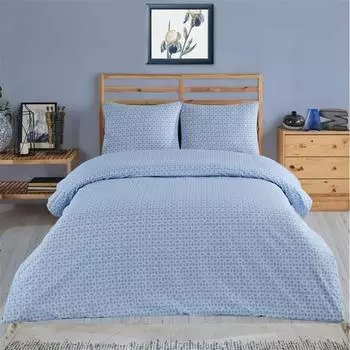 Комплект двойных пододеяльников Nuvomon Blue Marble, синий