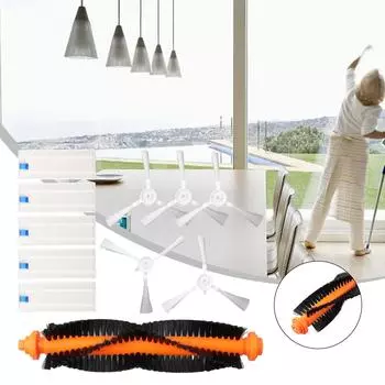 Комплект фильтров боковых щеток для Rowenta Explorer 20-Series RG687, RR682 RR687 RR688