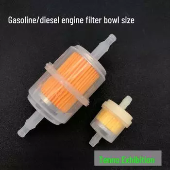 Комплект фильтров для бензинового/дизельного генератора 170F-190F: Фильтрующий элемент для бензина и чашка фильтра для дизельного топлива