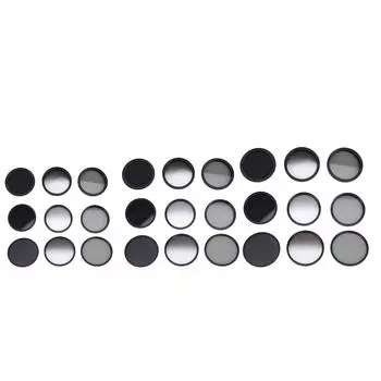 Комплект фильтров для камеры 3 в 1 ND8 CPL GND сменный фильтр нейтральной плотности круговой поляризации 77mm / 3.0in