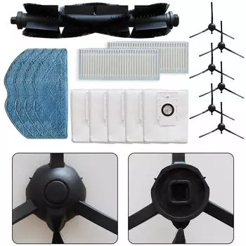 Комплект фильтров для основной щетки Комплект мешков для пыли для пылесоса Труднодоступные углы