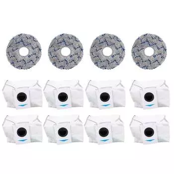 Комплект фильтровальных мешков для пылесоса, многоразовые моющиеся мешки для пылесоса-робота Deebot T20 Omni X1 Omni T10 Omni