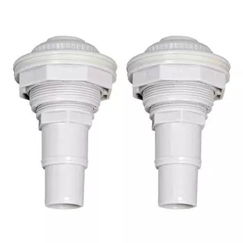 Комплект форсунок возвратной струи бассейна Регулируемые потоки воды Стеновые возвратные фитинги для бассейна Простая установка 2 шт. для плавательного бассейна