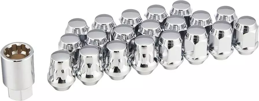 Комплект гаек для колес Mugen, серебристый (08181-MZ3-K0S0-S)