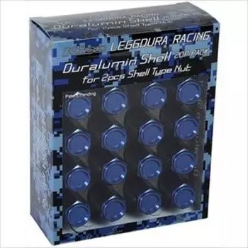 Комплект гаек-секреток LEGGDURA RACING типа ракушки M12 x Синий KYO-EI & (CL53) P1.25 CL53-13U синий