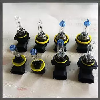 Комплект галогенных лампочек для фар: 9005HB3 Дальний свет, H8/H11/H16 Противотуманные фары, 9012 Фары, 9006HB4 Ближний свет H8 (35W)