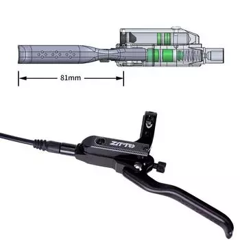 Комплект гидравлических дисковых тормозов ZTTO M840 из алюминиевого сплава с 4 поршнями, передний и задний комплект гидравлических дисковых тормозов для горного велосипеда фиолетовый