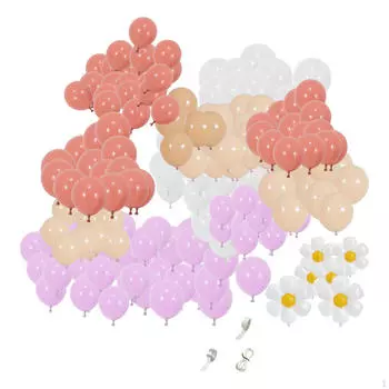 Комплект гирлянды из воздушных шаров с изображением ромашки, вечерние украшения, фон «сделай сам», латексный реквизит для фотосъемки для торгового центра