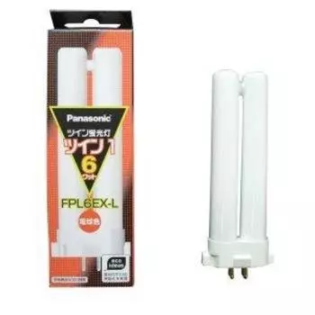 Комплект из 10 компактных люминесцентных ламп Panasonic 6 Вт, 3 цвета длин волн, двойная люминесцентная лампа 1 (2 моста) FPL6EX-L_set