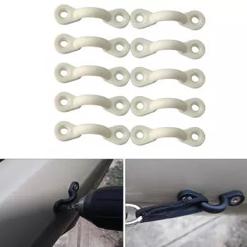 Комплект из 10 проушин для каяка, петли для крепления палубы, премиум-класса, для чёрный