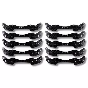 Комплект из 10 шт. карбонового переднего широкого бампера TAGATORON (1.5mm) чёрный