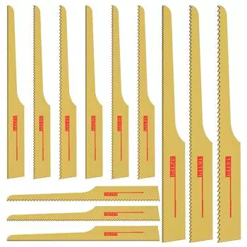 Комплект из 12 полотен для возвратно-поступательной пилы, биметаллическое пневматическое пильное полотно 93,4 мм, легкое пневматическое пильное полотно, инструмент для резки дерева